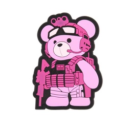 PARCHES PVC 3D TEDDY TÁCTICO ROSA