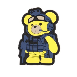 PARCHA PVC 3D TEDDY TÁCTICA FLUORESCENTE AMARILLO
