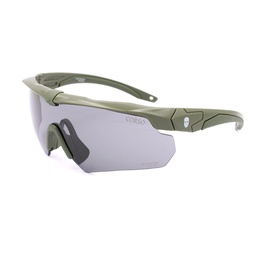 Gafas de seguridad con 3 lentes intercambiables antivaho Verde