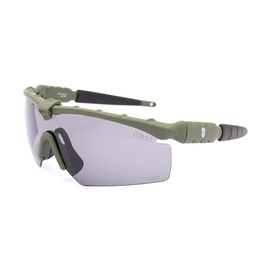 Gafas de protección con 3 lentes intercambiables antiempañante e inserto óptico certificadas EN166 ANSI Z87+ Verde