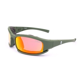 Gafas de seguridad antivaho con 4 lentes intercambiables Verde