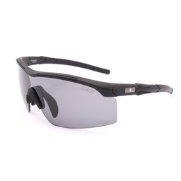Gafas de seguridad lentes policarbonato 3 intercambiables antiempañante puente nasal de goma funda de nylon EN166 ANSI Z87+