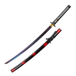 Katana 104 cm con hoja de acero y vaina de madera