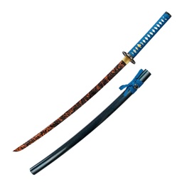Katana decorativa 104 cm azul