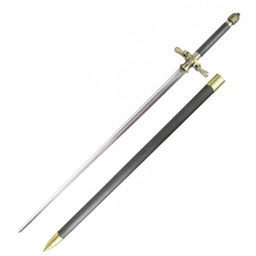 ESPADA LARGA GOT 6011 111CM HOJA 80CM MANGO 20CM ACERO VAINA DE MADERA MARRÓN