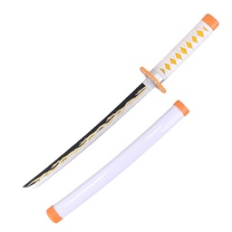 Wakizashi de entrenamiento en madera 45 cm blanca