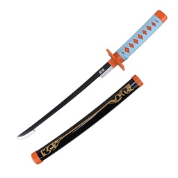 Katana mini wakizashi de madera con hoja de 28 cm y vaina plástica