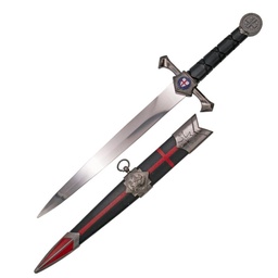 DAGA TEMPLAR 40 CM HOJA DE ACERO INOXIDABLE CON VAINA PLÁSTICA