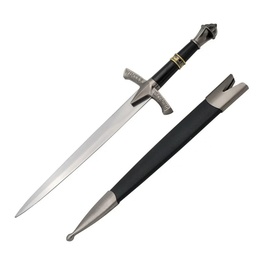 Daga BH 7035 GOT 43 cm hoja de acero inoxidable mango metálico funda plástica