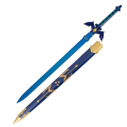 Espada Larga BH 5024 ZLD 108 cm Acero Inoxidable Mango Plástico Guarda Plástico Vaina de Madera Azul