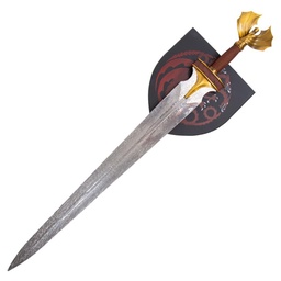Espada Corta 6033 GOT 103 cm Acero Inoxidable Mango de Metal Guarda de Metal Soporte Incluido Dorado