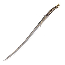 ESPADA LARGA 118 CM SIN FILO CON PEANA PLATA