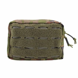 Funda utilitaria tipo daga con velcros sistema Molle corte láser Pixelado Boscoso