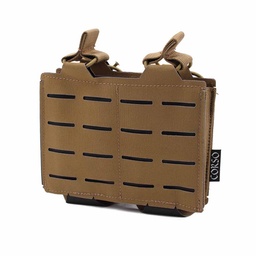 PORTACARGADORES DOBLE PARA G36 CORTE LÁSER MOLLE Coyote
