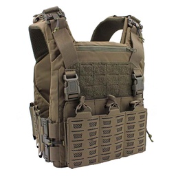 Chaleco modular Cordura 1000D con sistema Molle corte láser ajustable porta cargadores M4 placas simuladas EVA liberación rápida Ranger