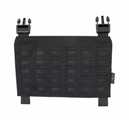 Panel frontal para chaleco MOLLE corte láser con hebilla tipo daga cierre de clip y velcro 16 x 25 cm poliéster