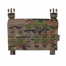 PANEL FRONTAL PARA CHALECO CON MOLLE CORTE LÁSER HEBILLA DAGA Y VELCRO PIXELADO BOSCOSO