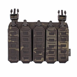 Panel frontal portacargadores 5 para MP5 y MP7 Molle corte láser fijación clip y velcro