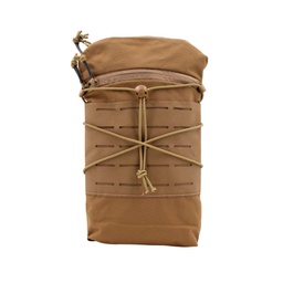 Bolsa utilitaria modular 31 x 19 cm poliéster MOLLE corte láser Coyote