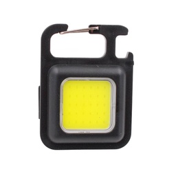 [SS-5215] LINTERNA RECARGABLE IMAN Y MOSQUETON NEGRA