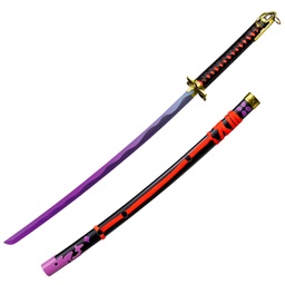Katana 104 cm en acero al carbono Morado
