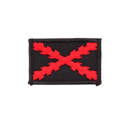 Parche bordado de tela con cierre de gancho y bucle 2,5 x 5,6 cm