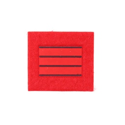 PARCHA DE TELA CON VELCRO PARA CHÁNDAL DE GIMNASIA ROJO