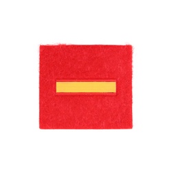 PARCHE TEXTIL GIMNASIA CABO PRIMERO 4,5 CM X 5 CM ROJO