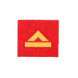 PARCHE TEXTIL CON VELCRO 4,5 CM POR 5 CM ROJO