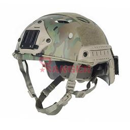 CASCO FAST PJ AJUSTABLE CON RAILES Y MONTURA PARA VISOR NOCTURNO MULTICAM