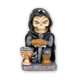 [39852] FIGURA RESINA TEMPLARIA CALAVERA