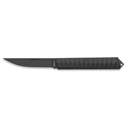 NAVAJA PLEGABLE CON CIERRE PISTÓN HOJA DE 8 CM ACERO INOXIDABLE