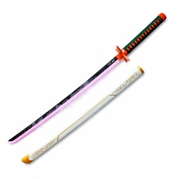 Katana decorativa de madera con iluminación LED 104 cm Blanco