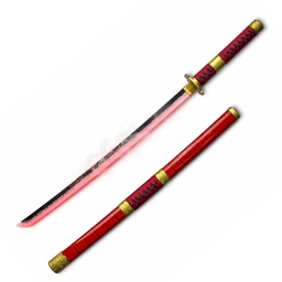 Espada Katana con hoja de madera 103 cm Rojo