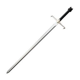 Espada de espuma PU con hoja de 69 cm sin filo Plata