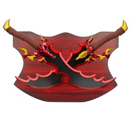 Espada corta de acero inoxidable 62 cm con soporte