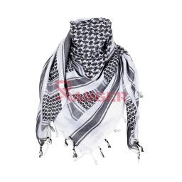 [IW16515-WHBK] PAÑUELO PALESTINO IMMORTAL 115X110CM BLANCO-NEGRO