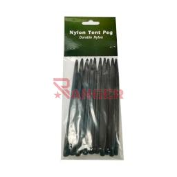 [C1036] PIQUETA PVC FORA 10PCS 15.5CM NEGRA