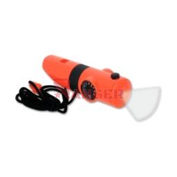 [40700] SILBATO 6 USOS PVC C/LUZ NARANJA