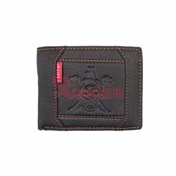 [0746K-1A] CARTERA PIEL CALAVERA SABLES NEGRA
