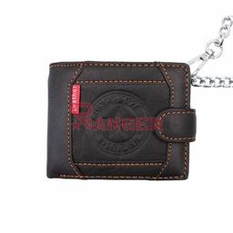 [825000] CARTERA PIEL ESTRELLA CON CADENA NEGRA
