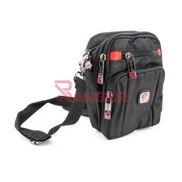 [59123] BOLSITO X CORDURA 4 CREMALLERAS NEGRO-ROJO
