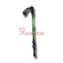 [C099-ODBK] BASTON TREKKING DURALUMINIO 3 SECCIONES VERDE-NEGRO
