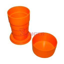 VASO PLEGABLE PVC 150ML NARANJA
